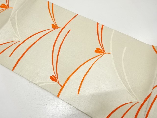 JAPANESE KIMONO / ANTIQUE FUKURO OBI / SILK / WOVEN YOUNG PINE